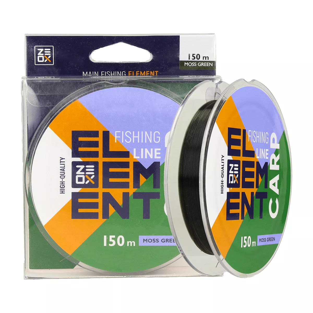 Monofilament  ZEOX Element 150m Moss Green