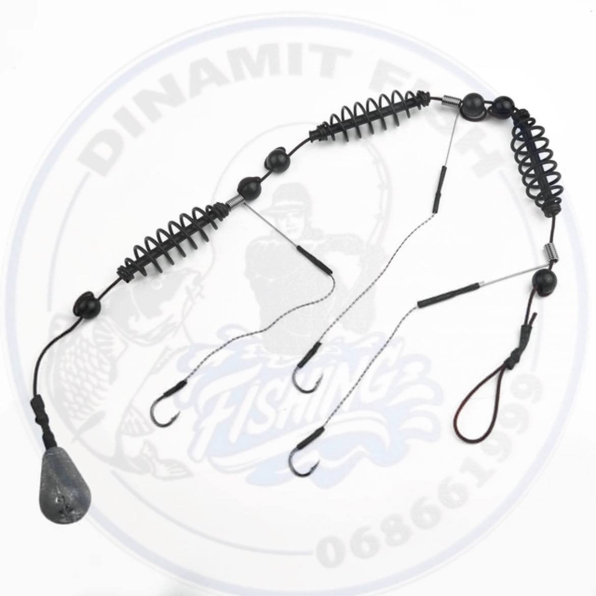 Montura Caras/Carp 3 cârlige+greutate 35g